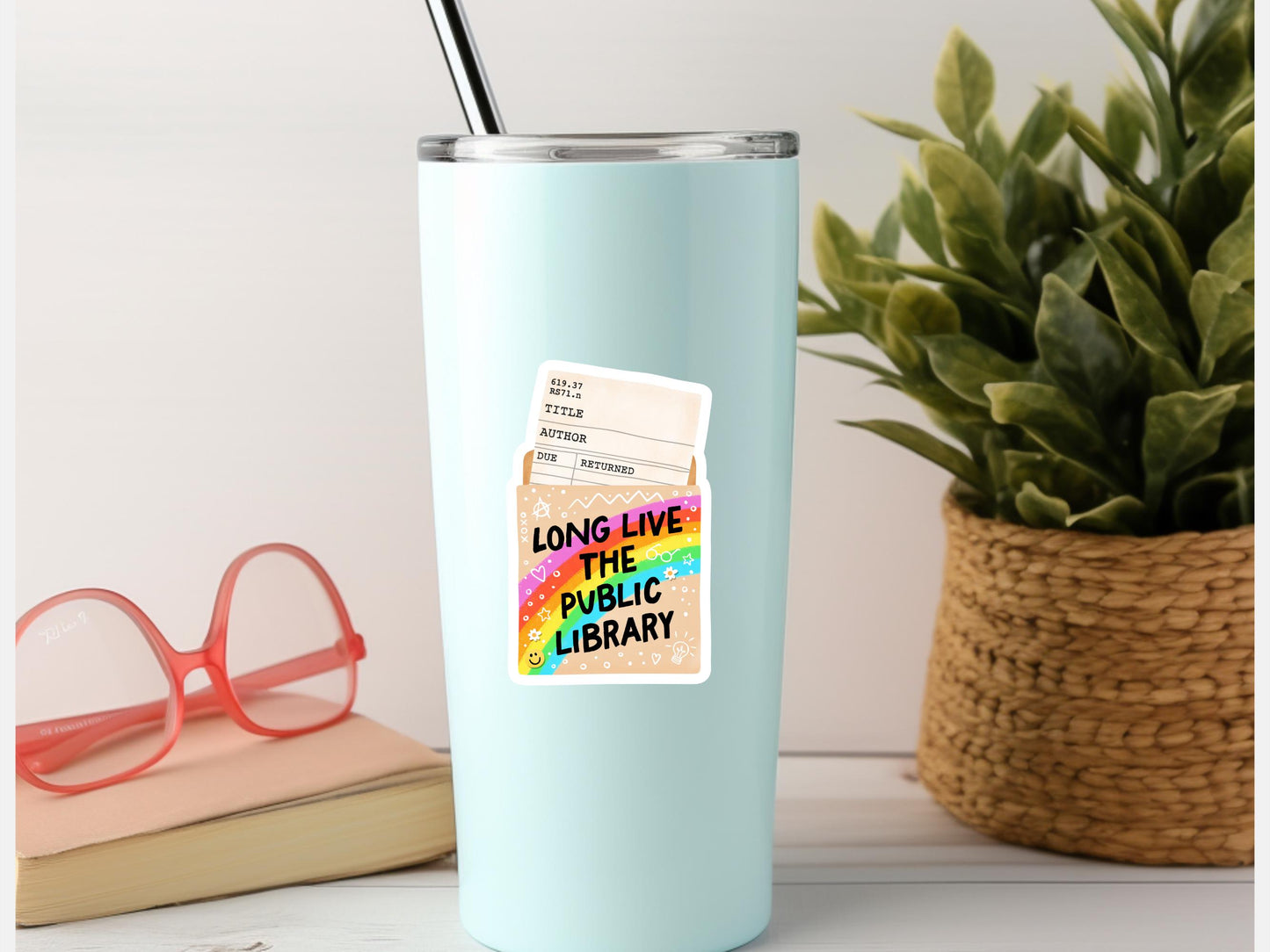Long Live The Public Library Sticker
