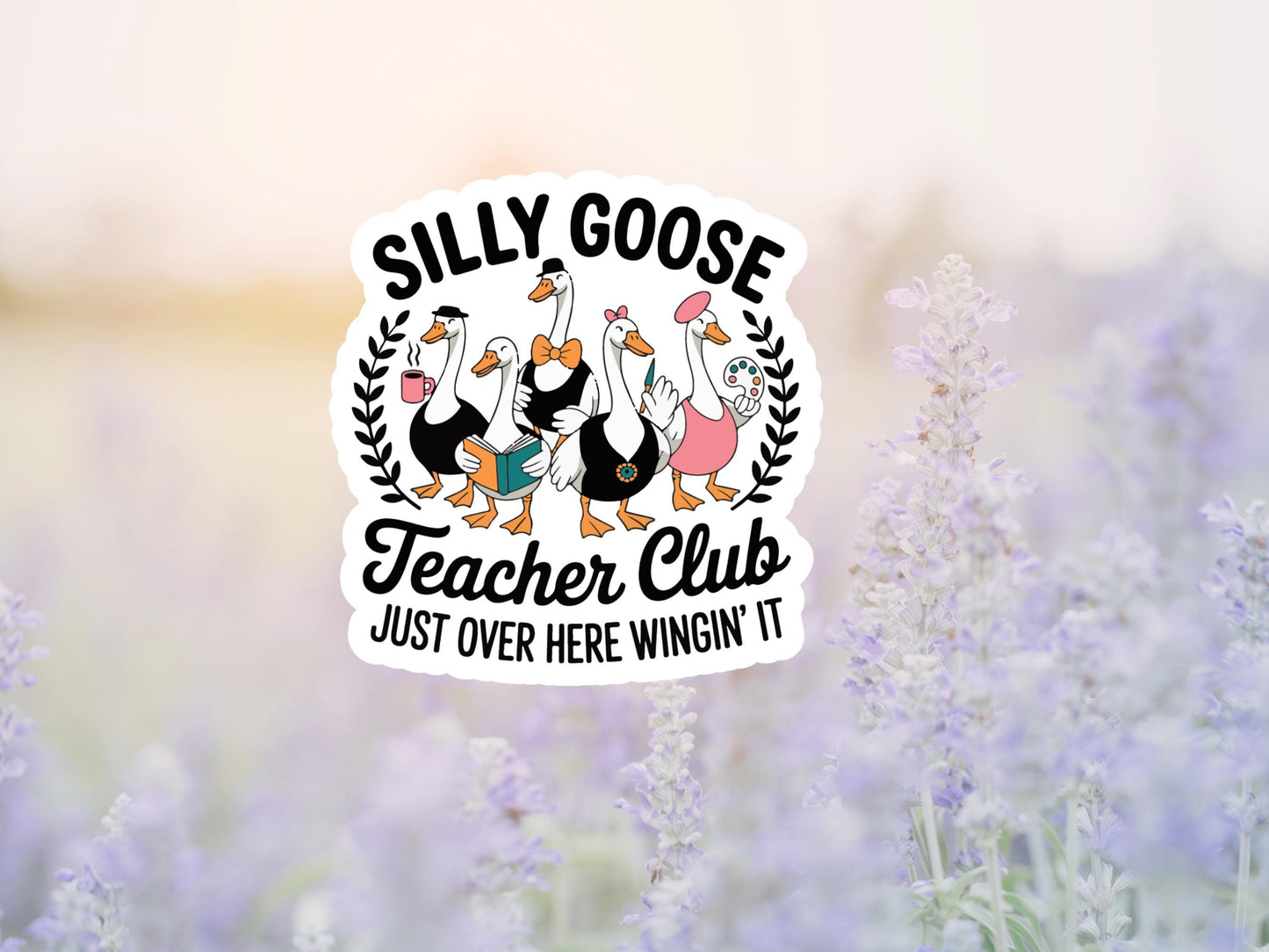 Silly Goose Teacher Club Sticker