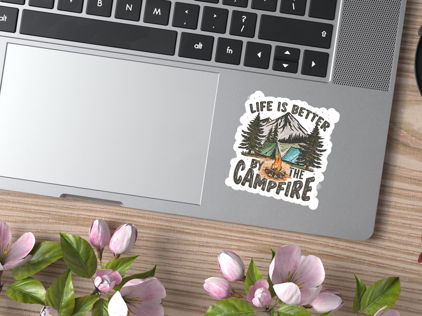 Life Is Better By The Campfire Distressed Sticker