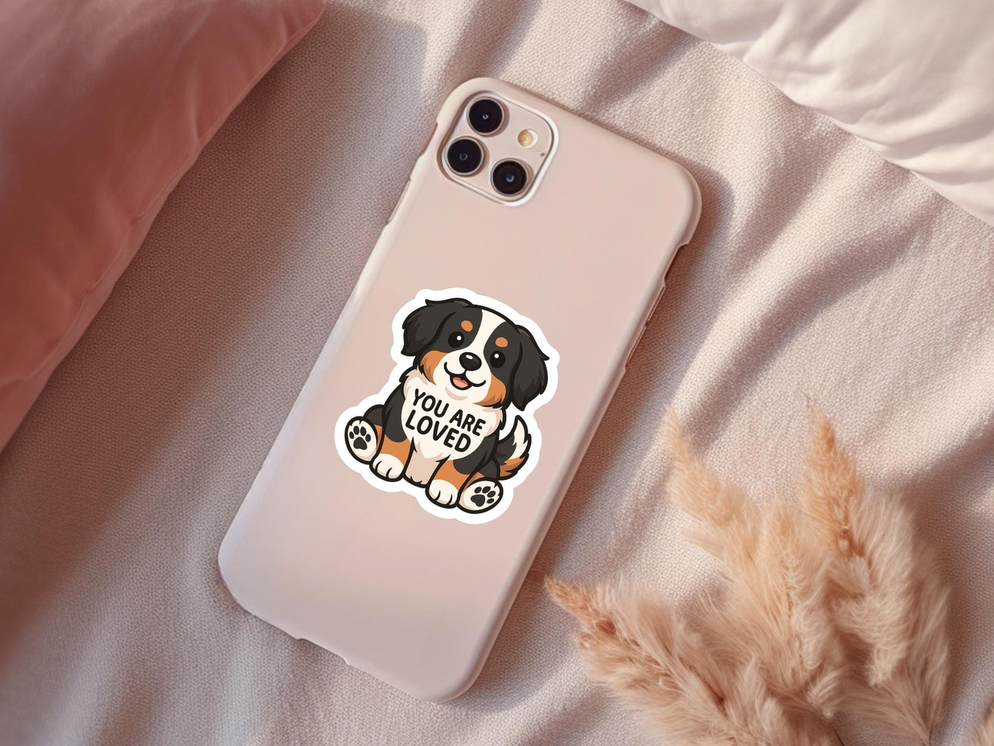 You Are Loved Cute Dog Sticker