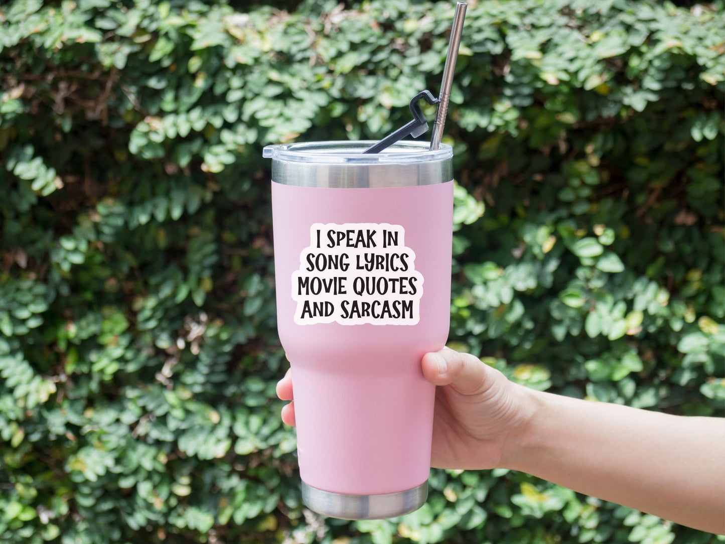 I Speak In Song Lyrics, Movie Quotes, and Sarcasm Sticker