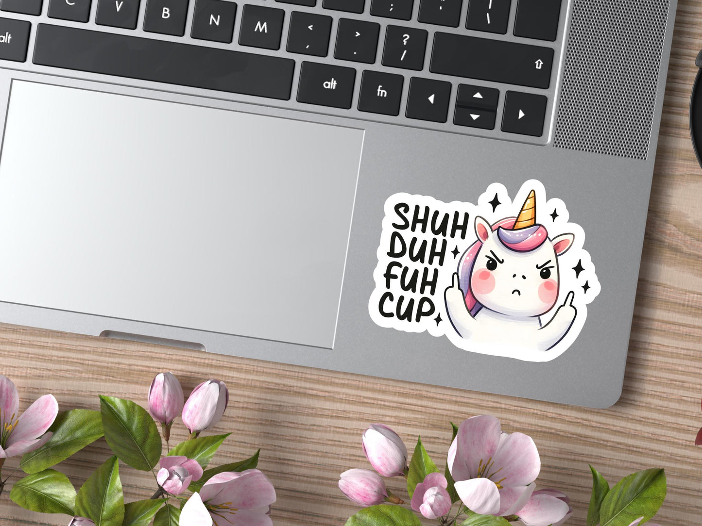 Shuh Duh Fuh Cup Unicorn Sticker