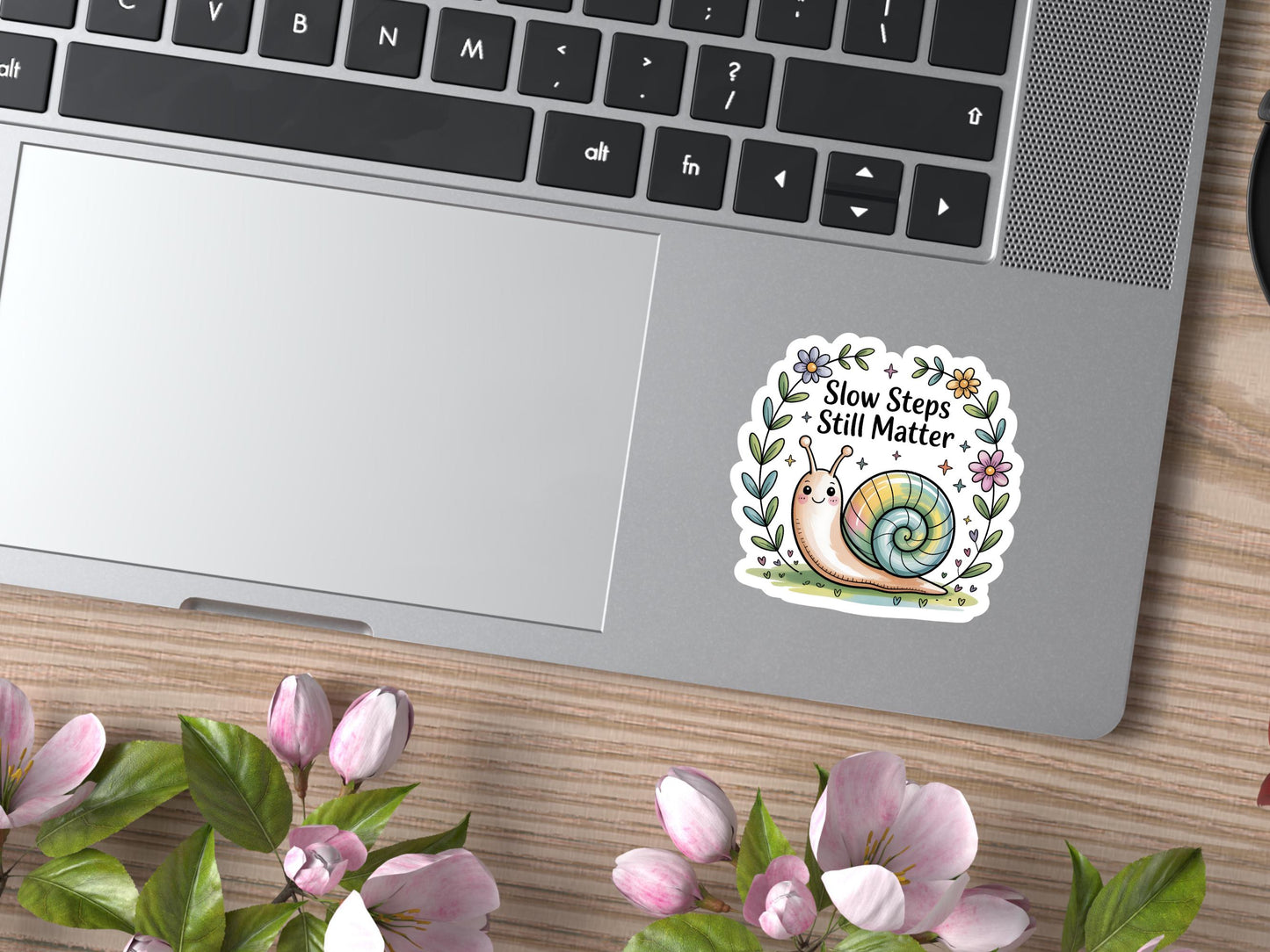 Slow Steps Still Matter Snail Sticker