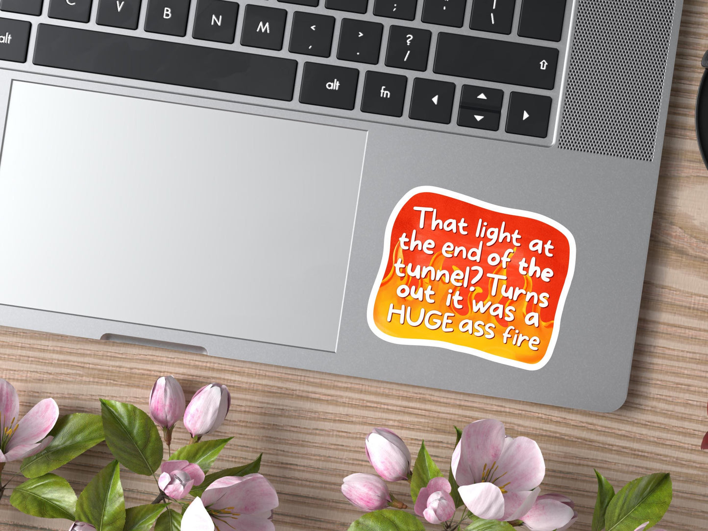 The Light At The End Of The Tunnel Flame Sticker