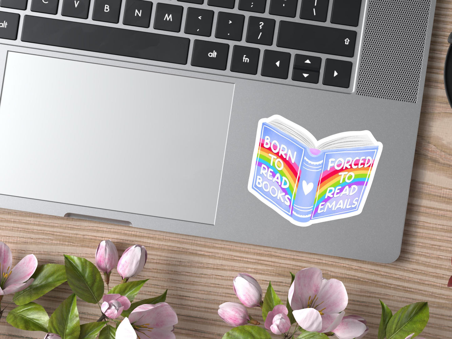 Born To Read Books Forced To Read Emails Sticker