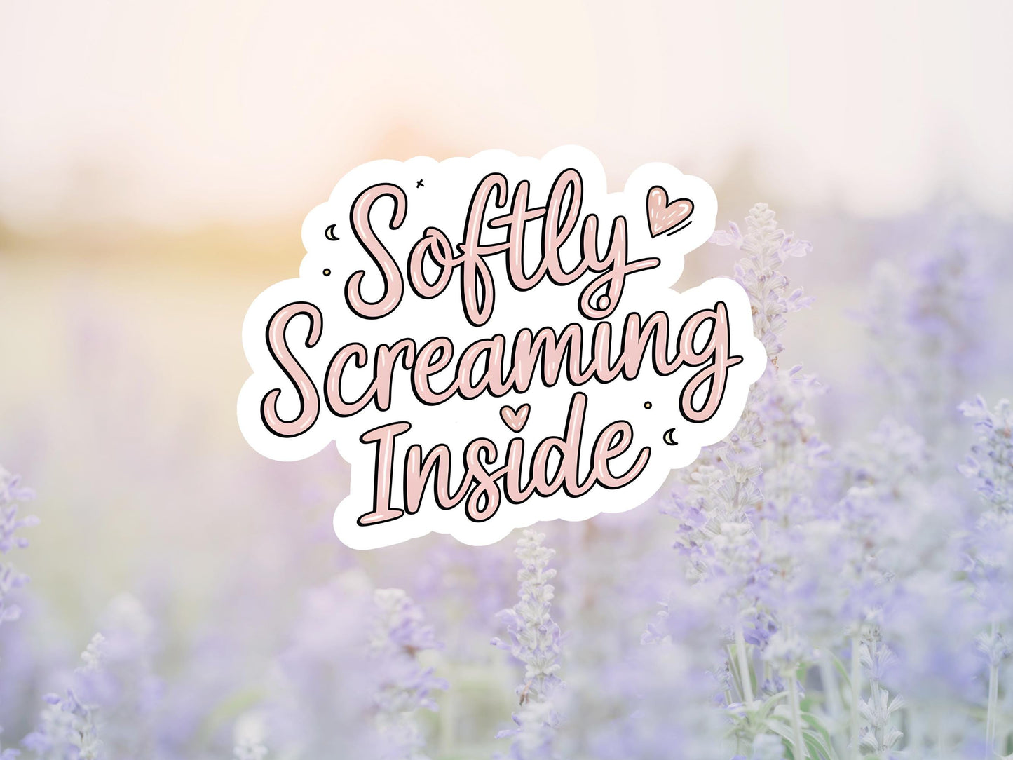 Softly Screaming Inside Sticker
