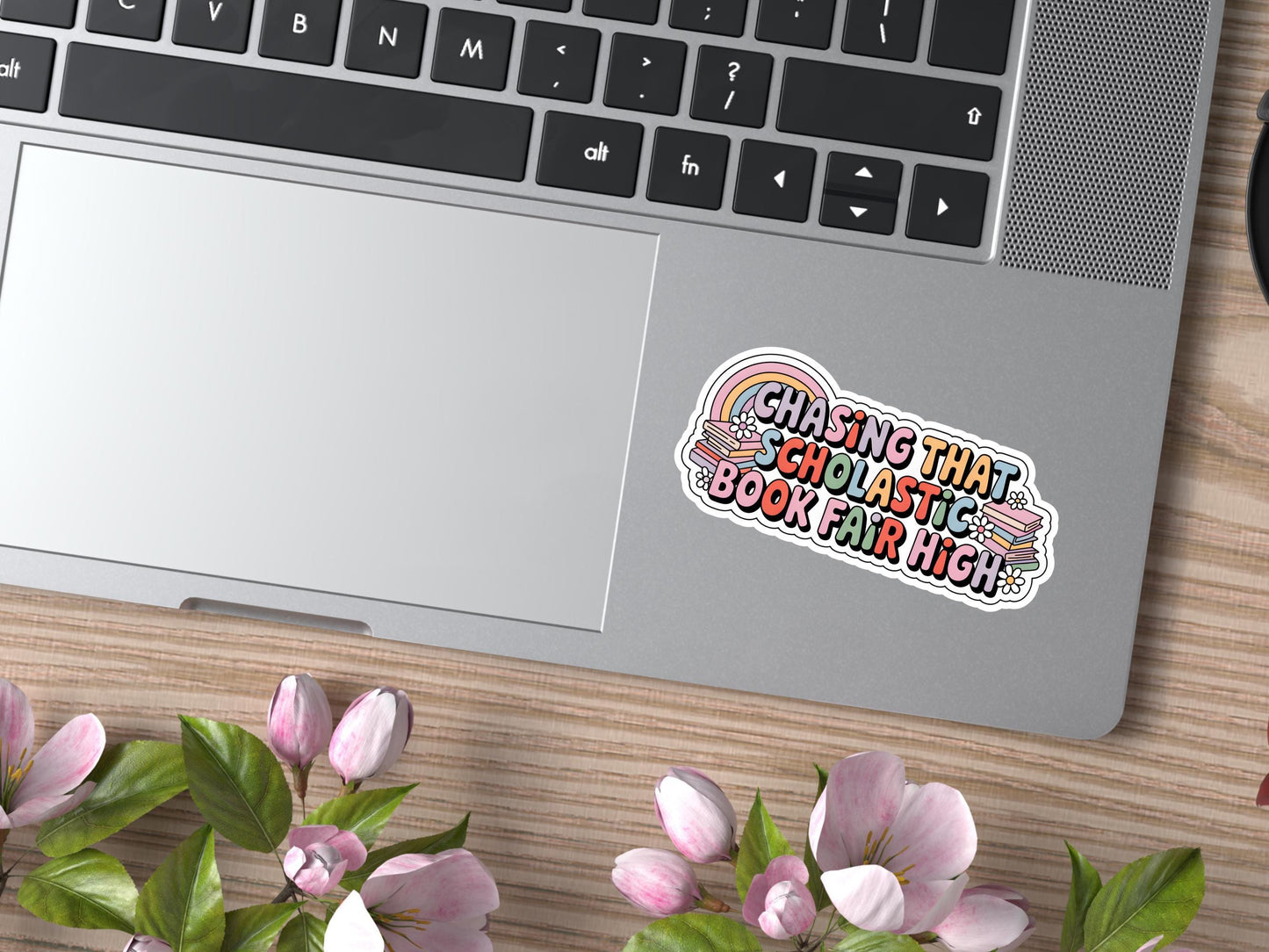 Chasing That Scholastic Book Fair High Rainbow Sticker