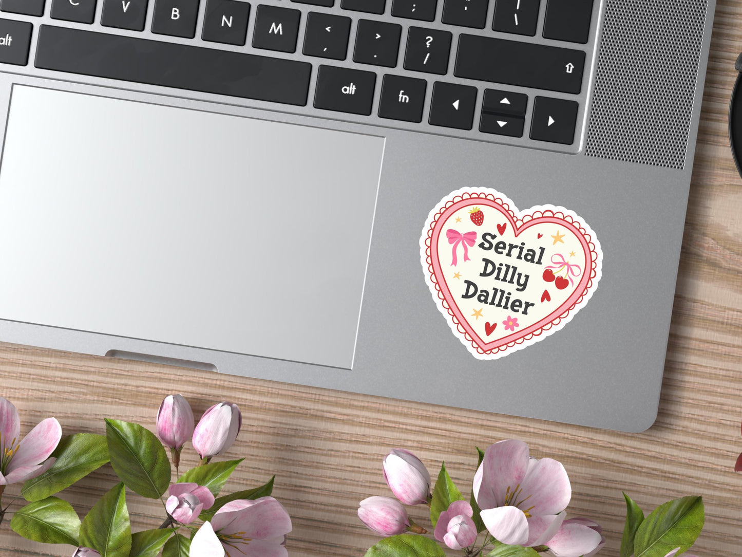 Serial Dilly Dallier Heart Sticker