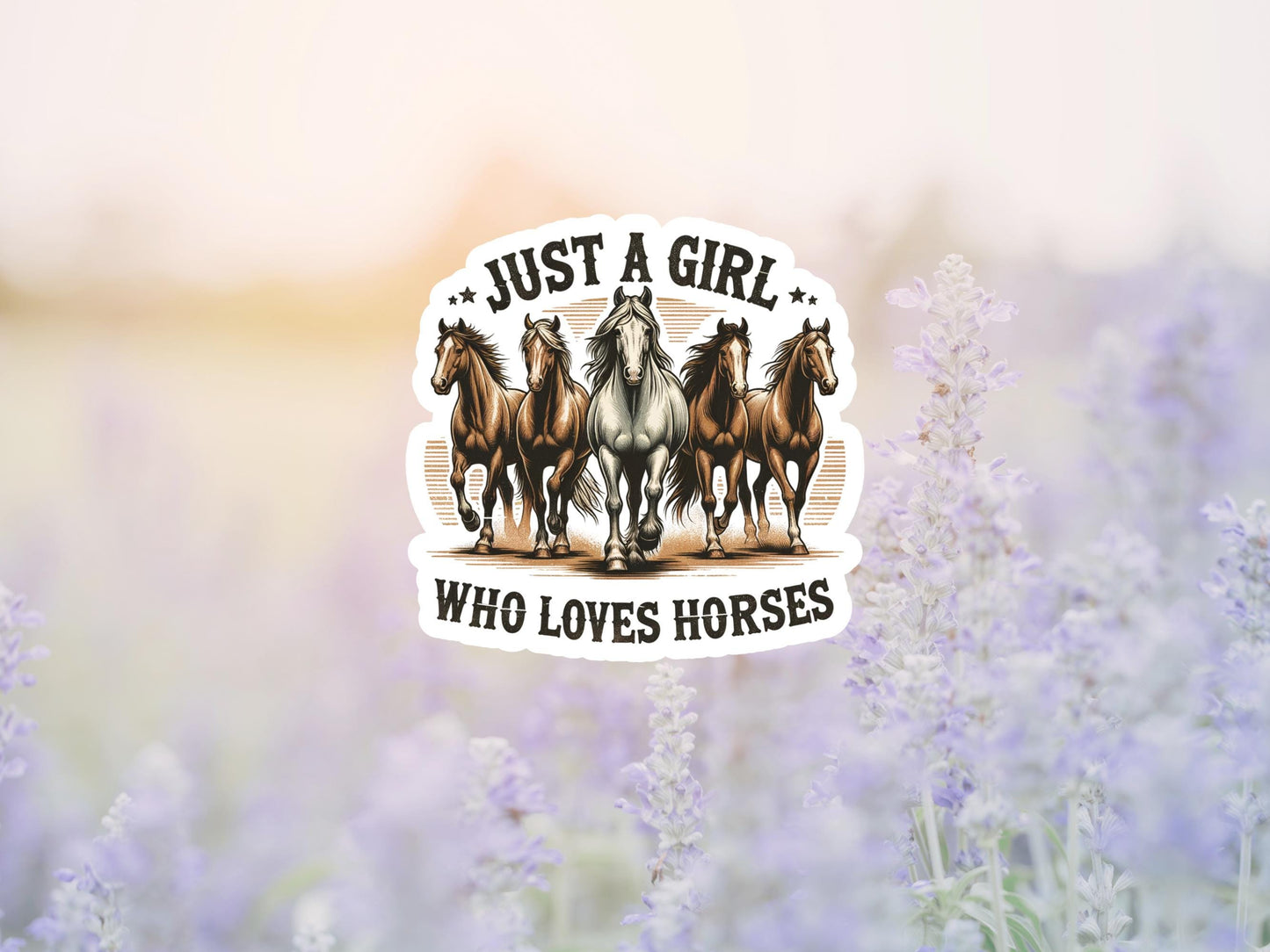 Just A Girl Who Loves Horses Sticker