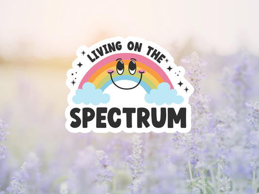 Living On The Spectrum Rainbow Sticker