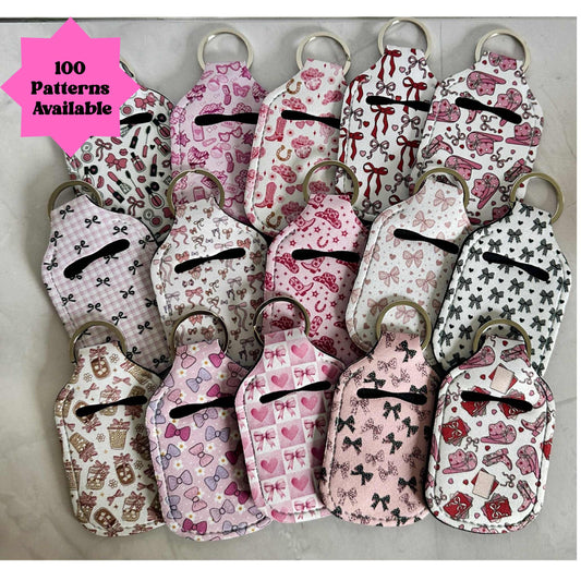 Hand Sanitizer Holder Keychain, AirPod Holder Keychain, Purse Accessory, Teacher Doorbell Holder