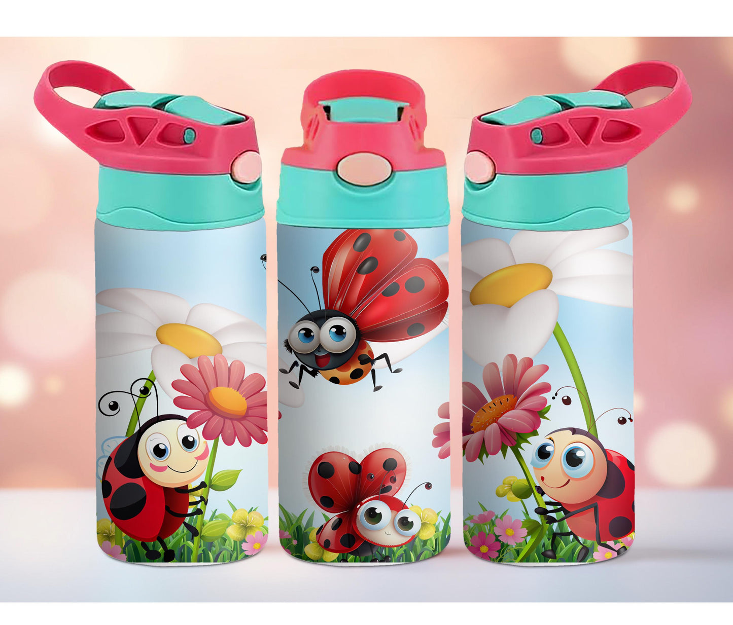 Ladybug Kids Personalized 12oz Tumbler