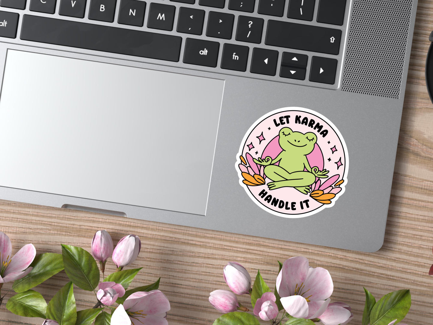 Let Karma Handle It Frog Sticker