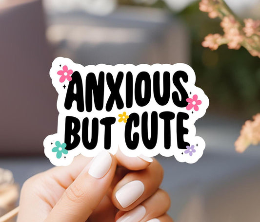 Anxious But Cute Sticker