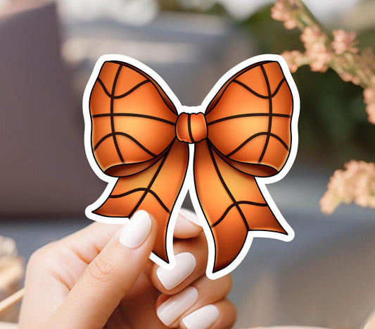 Basketball Bow Sticker