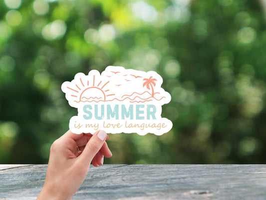 Summer Is My Love Language Sticker