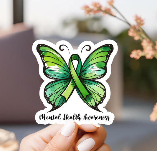 Mental Health Awareness Butterfly Sticker