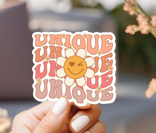 Unique Stacked Vinyl Sticker