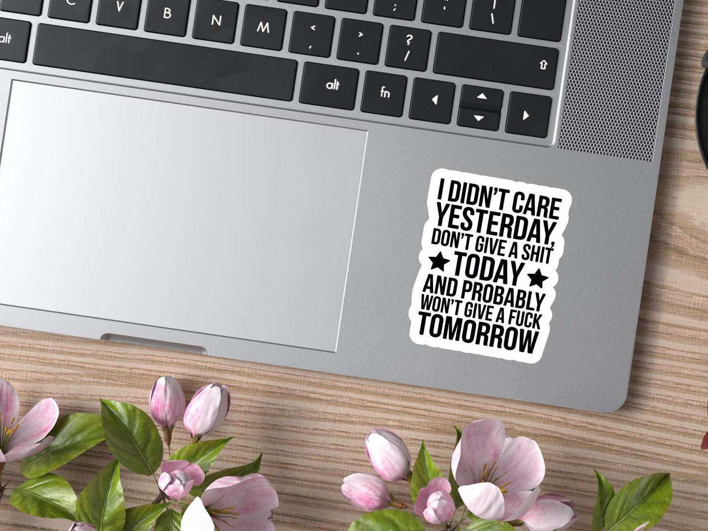 I Didn't Care Yesterday, Don't Give A Shit Today Sticker