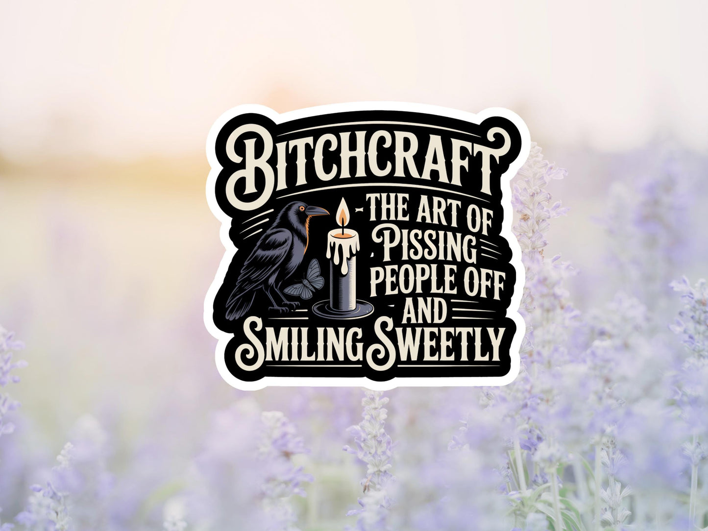 Bitchcraft Black Crow Sticker