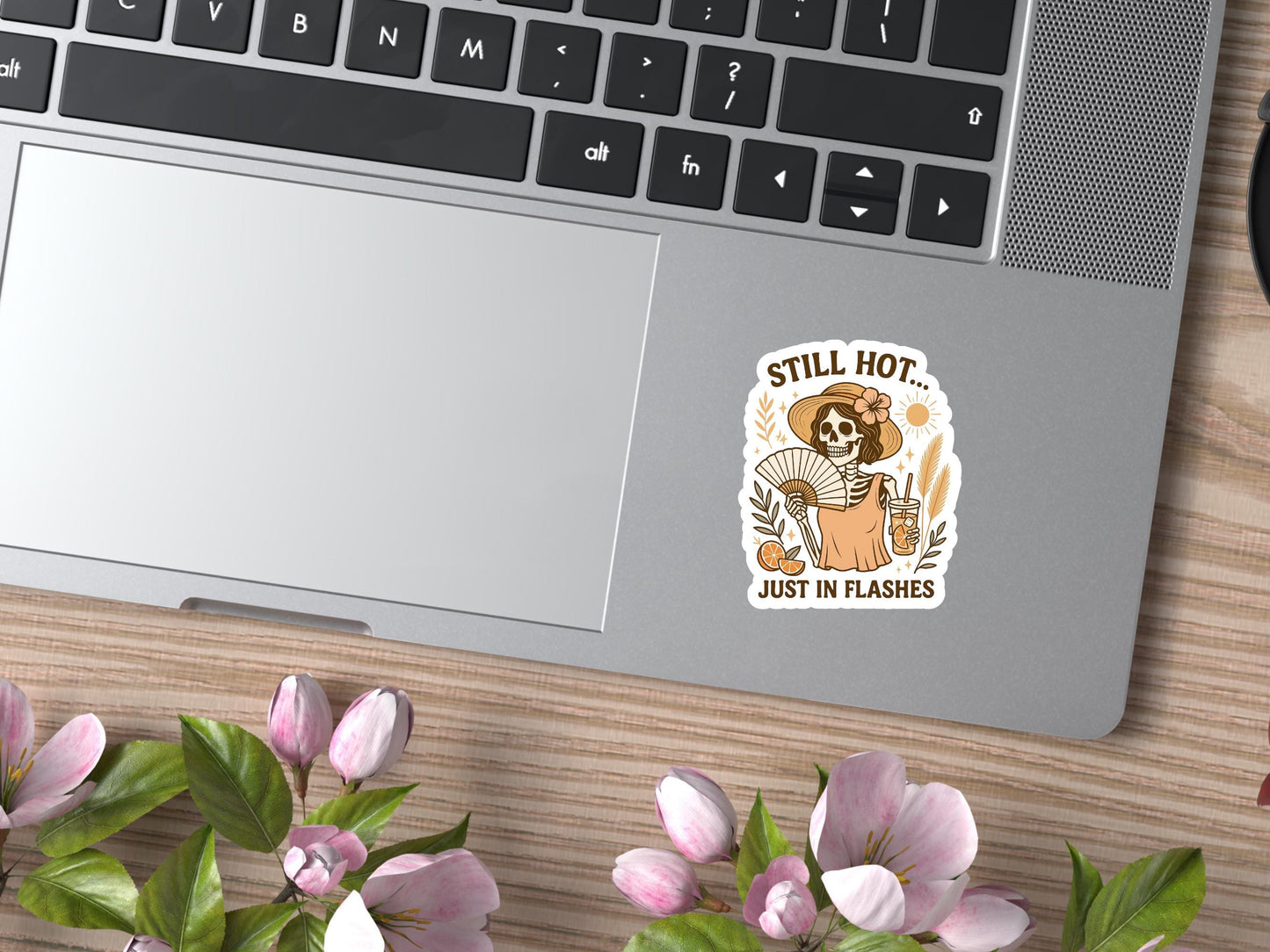 Still Hot Just In Flashes Skeleton Sticker