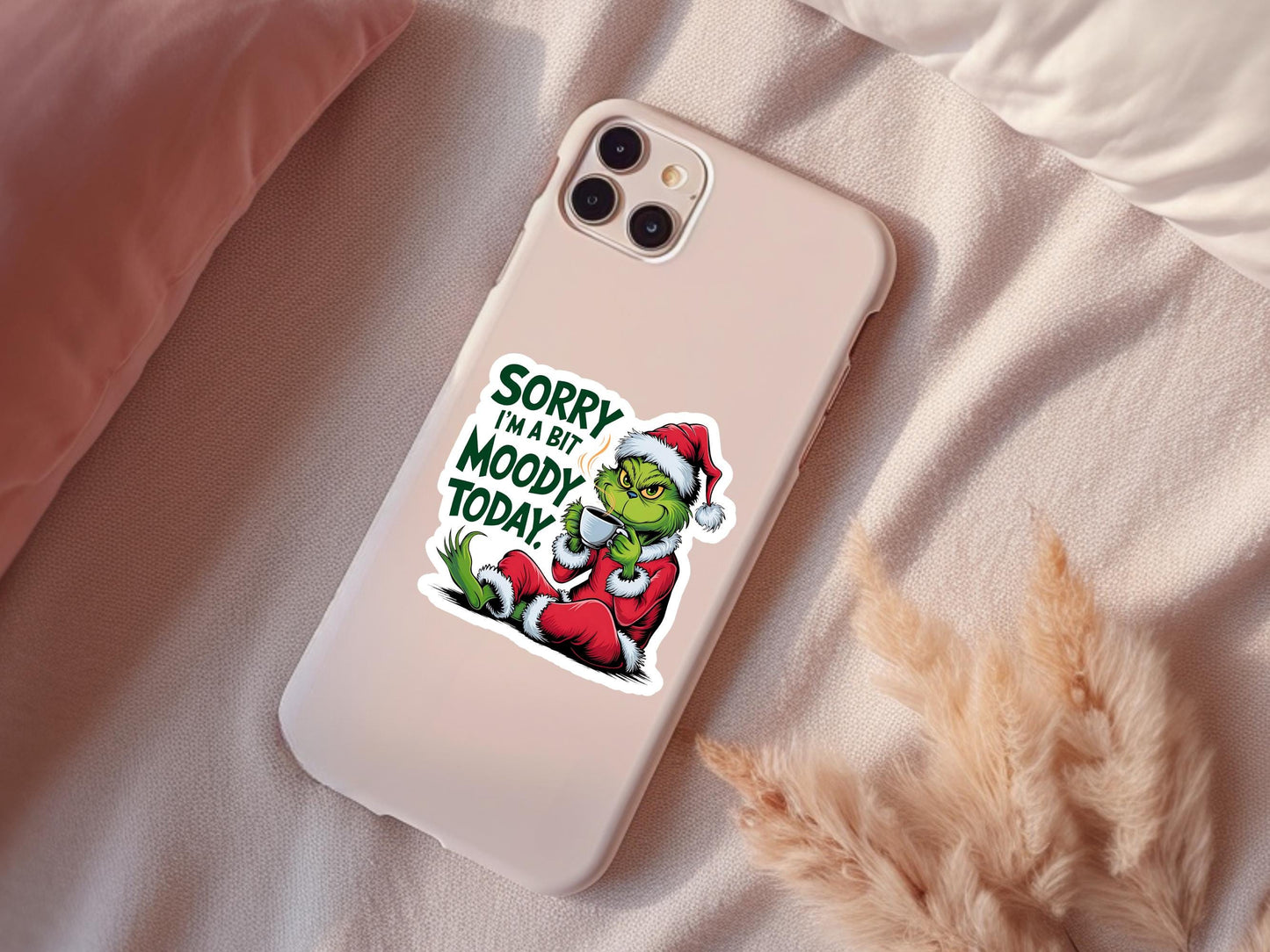 Sorry I'm A Bit Moody Today Christmas Sticker