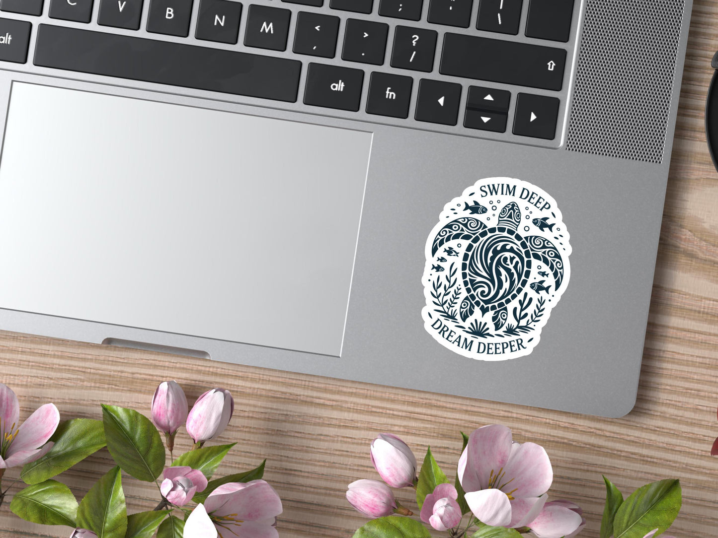 Swim Deep Dream Deeper Turtle Sticker