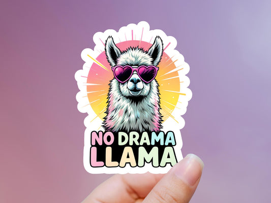 No Drama Llama Sticker