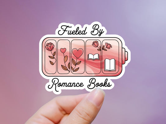 Fueled By Romance Books Sticker