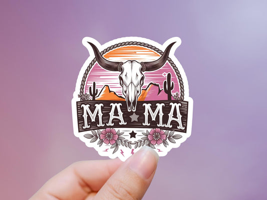 Mama Longhorn Sticker