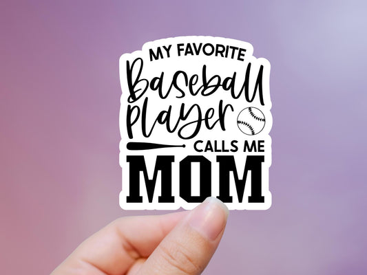 Baseball Mom Vinyl Sticker: Laptop, Water Bottle Decal