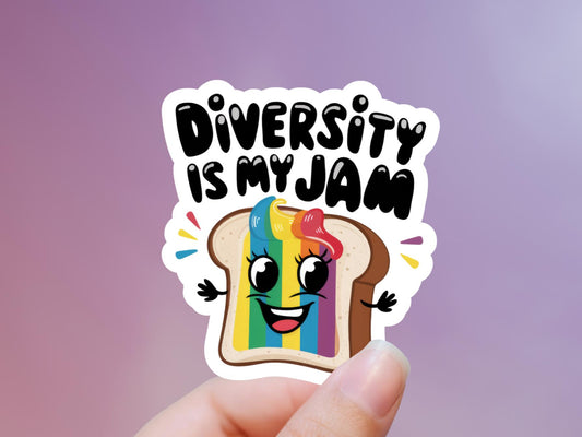 Diversity Is My Jam Sticker