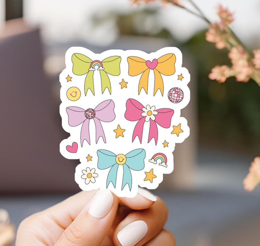 Pastel Bows Sticker