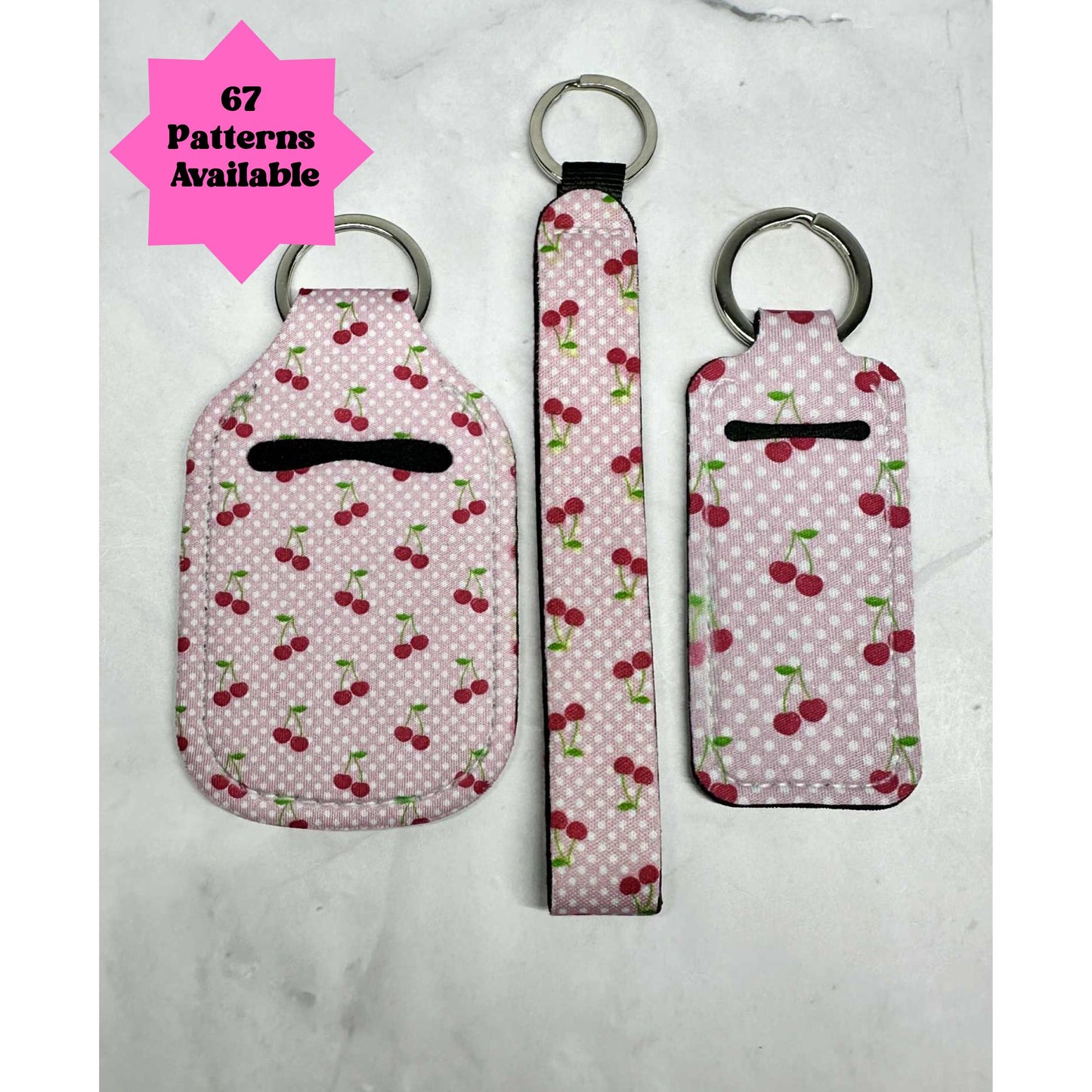 Hand Sanitizer Holder Combo, Lip Balm Keyring, Teacher Doorbell Holder, Sanitizer Keychain, Chapstick Holder