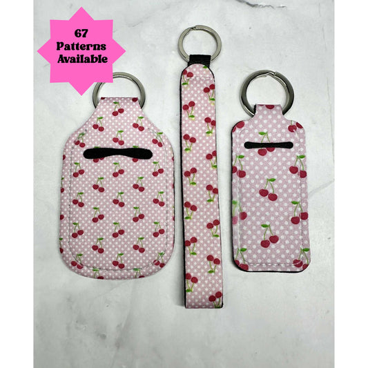 Hand Sanitizer Holder Combo, Lip Balm Keyring, Teacher Doorbell Holder, Sanitizer Keychain, Chapstick Holder