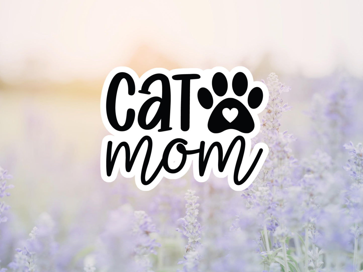 Cat Mom Sticker