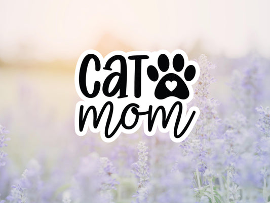Cat Mom Sticker