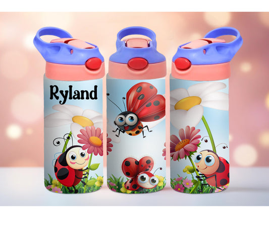 Ladybug Kids Personalized 12oz Tumbler