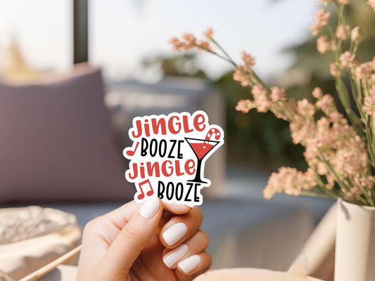 Jingle Booze Christmas Sticker