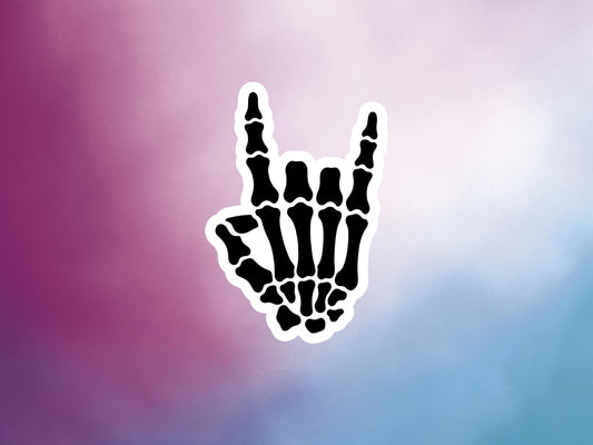 Skeleton Hand Sticker