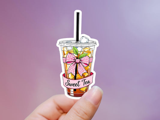 Sweet Tea Coquette Bow Sticker