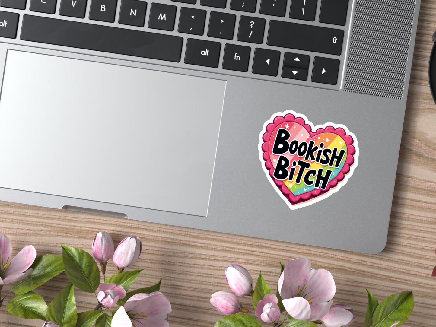 Bookish Bitch Heart Sticker