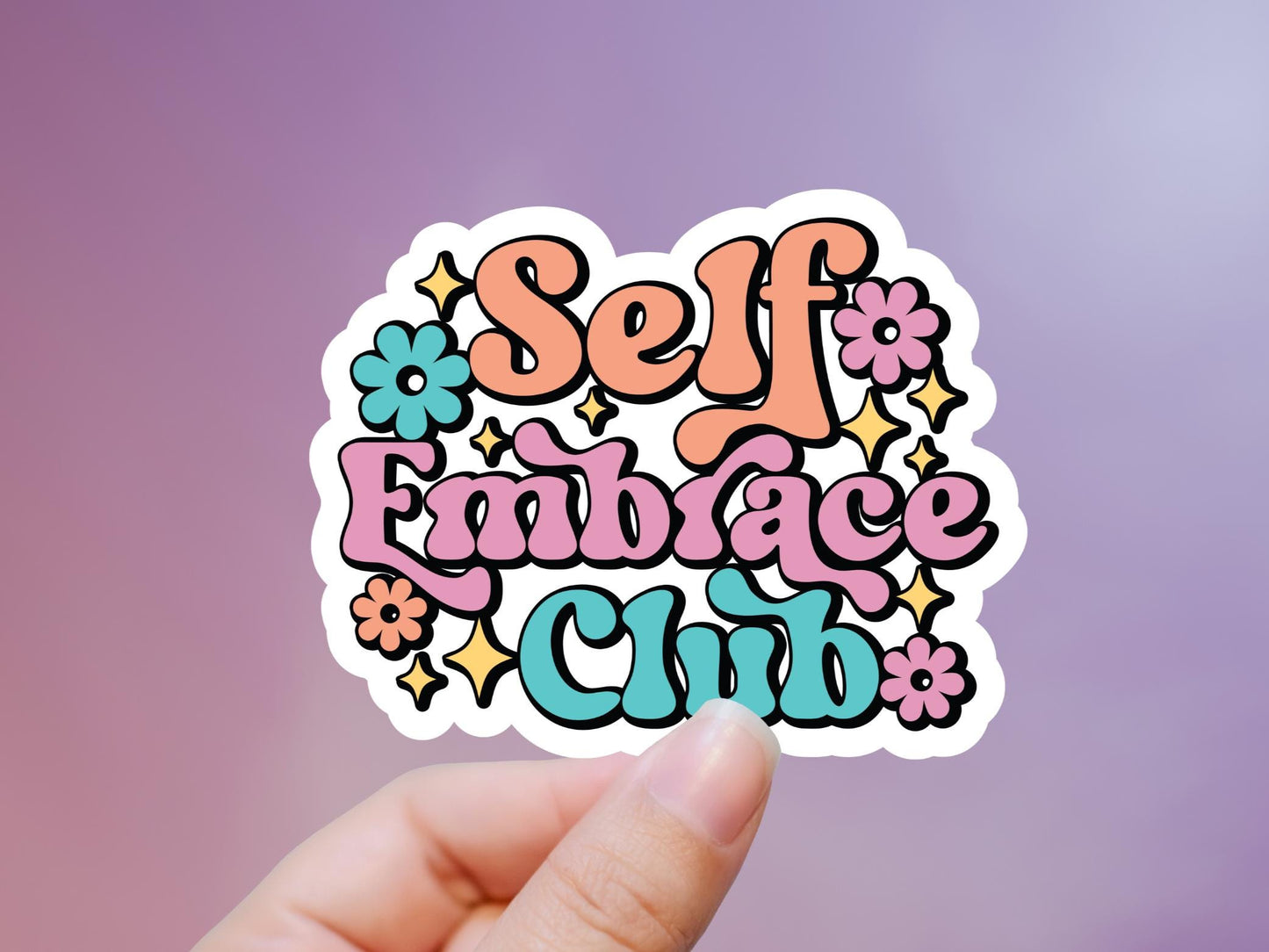 Self Embrace Club Sticker