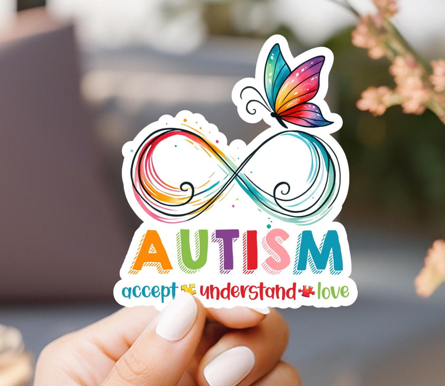 Autism Awareness Infinity Sticker