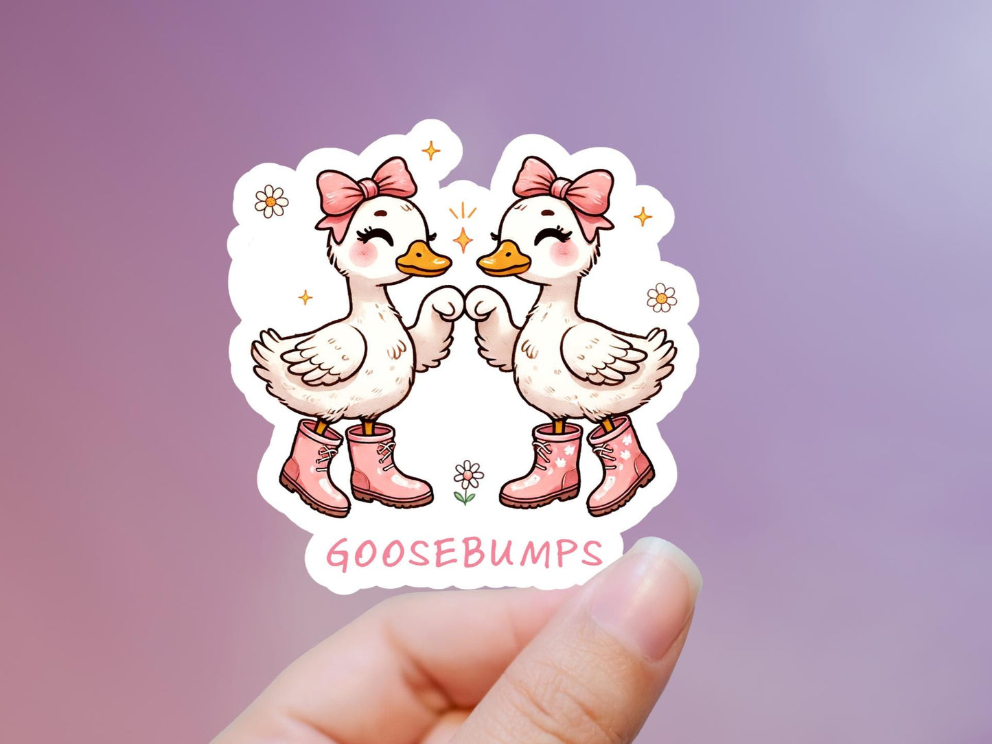 Goosebumps Cute Goose Sticker