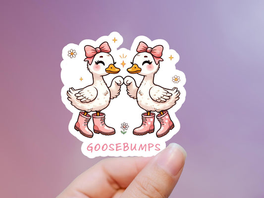 Goosebumps Cute Goose Sticker