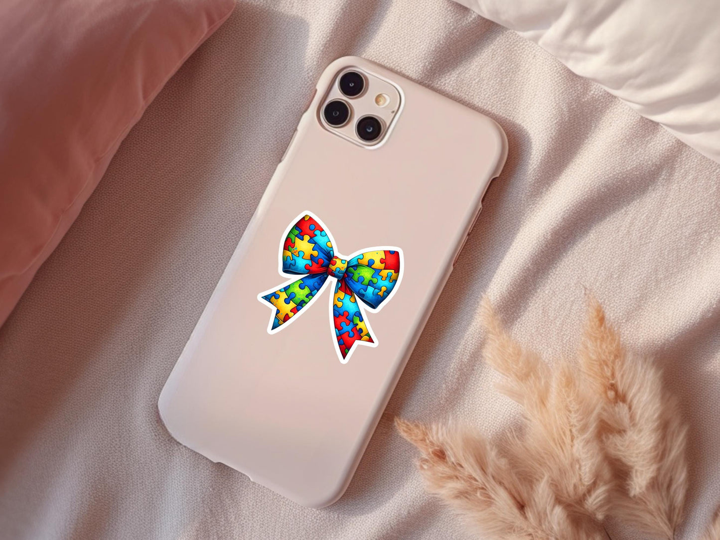 Autism Puzzle Bow