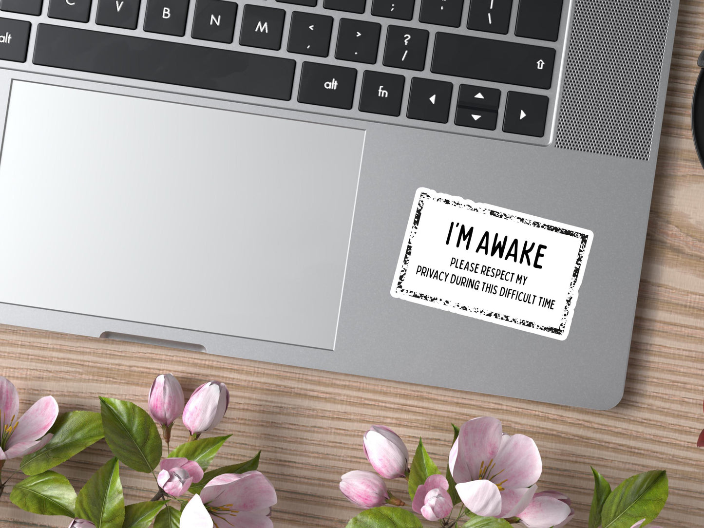 I'm Awake, Please Respect My Privacy During This Difficult Time Sticker