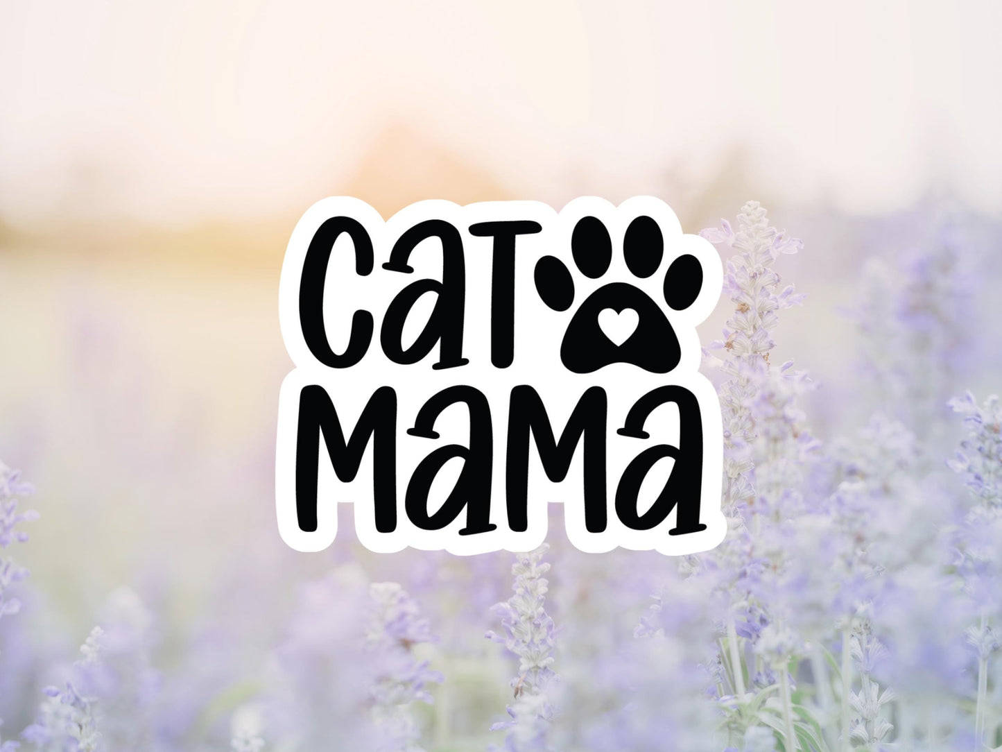 Cat Mama Sticker