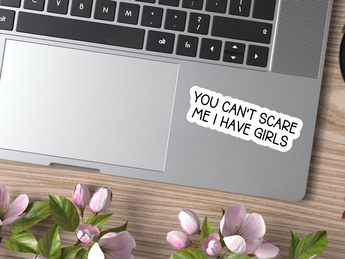 You Can't Scare Me I Have Girls Sticker
